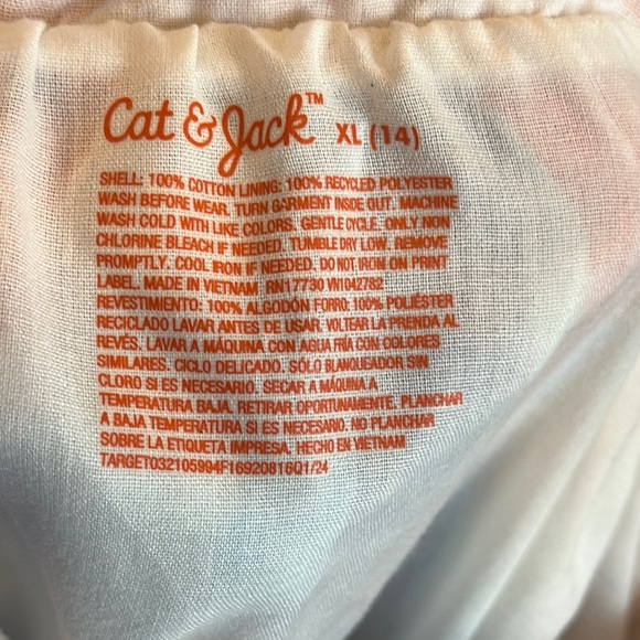 Cat & Jack cotton sundress sz XL 12-14 Multicolor Striped Dress Costal baby doll - Picture 5 of 10